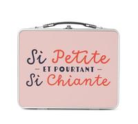 Fabulous Lunch Box Métal Argenté pour Sandwich et Snack - Si Petite, et pourtant si Chiante Humour Blague - Boîte à Goûter Aluminium Gamelle Rigide Style Rétro Imprimée en France