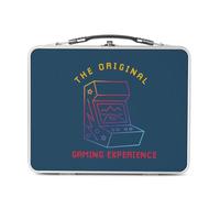 Fabulous Lunch Box Métal Argenté pour Sandwich et Snack - The Original Gaming Experience Arcade Jeux Video Game Retro Gaming - Boîte à Goûter Aluminium Gamelle Rigide Style Rétro Imprimée en France