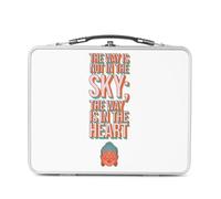 Fabulous Lunch Box Métal Argenté pour Sandwich et Snack - The Way Is In The Heart Buddha Quote Inspire Meditation Hope - Boîte à Goûter Aluminium Gamelle Rigide Style Rétro Imprimée en France