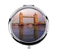 Fabulous Miroir de Poche en Métal - Pont de Londres Angleterre Tamise Monument Architecture - (Diamètre 70 mm)