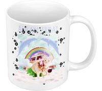 Fabulous Mug céramique Always Friday Chat surrealiste Blanc G