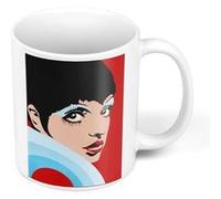 Fabulous Mug céramique Andy Warhol Portrait Liza Minnelli Blanc G