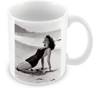 Fabulous Mug céramique Ava Gardner Actrice 19 Plage Blanc G