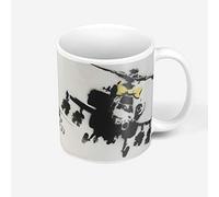 Fabulous Mug Céramique Banksy Pretty Copter Helicoptere Combat Street Art Graffiti