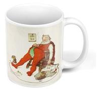Fabulous Mug céramique Burn Out Pere Noel Norman Rockwell Blanc G