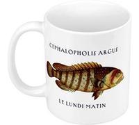 Fabulous Mug céramique Cephalopholis Argus le lundi matin Blanc G
