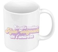 Fabulous Mug céramique Certifié meilleur Aide-soignant de l'univers Blanc G