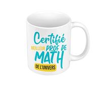 Fabulous Mug Céramique Certifié meilleur prof de Math de l'univers Professeur College Lycee Mathematiques