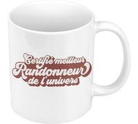 Fabulous Mug céramique Certifié meilleur Randonneur de l'univers Blanc G