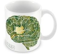 Fabulous Mug céramique Cerveau en Circuit imprimé Nerd Blanc G