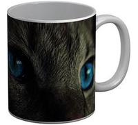 Fabulous Mug céramique Chat Gris Korat Yeux Bleu Turquoise Gros Plan Blanc G