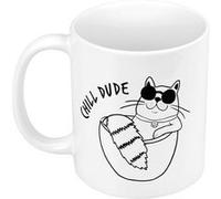 Fabulous Mug céramique Chill Dude Chat Blanc G