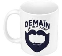 Fabulous Mug céramique Demain je me rase (peut-être) Blanc G