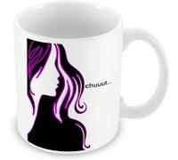 Fabulous Mug céramique Dessin Femme Chuuut Blanc G