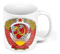 Fabulous Mug céramique Ecusson Embleme URSS Russie Vintage Blanc G
