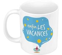 Fabulous Mug céramique Enfin Les Vacances Blanc G