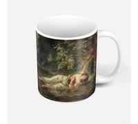 Fabulous Mug céramique Eugene Delacroix La mort d'Ophelie Blanc G