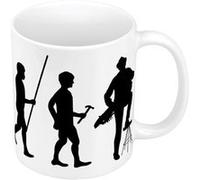 Fabulous Mug céramique Evolution Vielle à Roue Blanc G