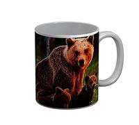 Fabulous Mug Céramique Famille d'Ours Ourson Maman Ours Photo Animaux Sauvages