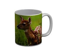 Fabulous Mug Céramique Faon Biche Bebe Animal Photo Nature Vie Sauvage Mignon