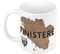 Fabulous Mug céramique Finistère carte ancienne Blanc G