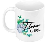Fabulous Mug céramique Flower Girl Fleurs Bleues Blanc G
