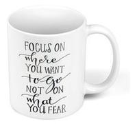 Fabulous Mug céramique Focus on Where You Want To go Blanc G