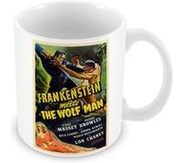 Fabulous Mug céramique Frankenstein Meets the Wolf Man Cinéma Vintage Blanc G