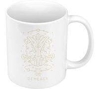 Fabulous Mug céramique Gemeaux Bohème Signe Astrologie Blanc G