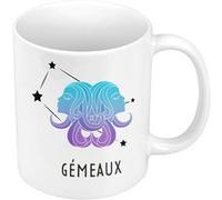 Fabulous Mug céramique Gemeaux Signe Astrologie Céleste Blanc G