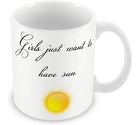 Fabulous Mug céramique Girls Just Want to Have Sun Blanc G