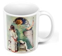 Fabulous Mug céramique Going Out Peinture Norman Rockwell Blanc G