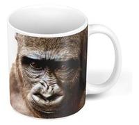 Fabulous Mug céramique Gorille Photo Gros Plan Visage Blanc G