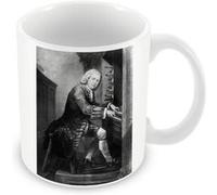 Fabulous Mug céramique Gravure Jean Sébastien Bach Compositeur Blanc G