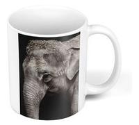 Fabulous Mug céramique Gros Plan Tete D'Elephanteau Blanc G