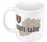 Fabulous Mug céramique Haute Saône carte ancienne Blanc G