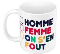Fabulous Mug céramique Homme Femme On s'en Fout Blanc G