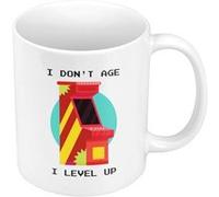 Fabulous Mug céramique I Don't Age I Level Up Arcade Blanc G