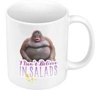 Fabulous Mug céramique I Don't Believe in Salads Blanc G