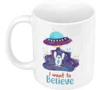 Fabulous Mug céramique I want to Believe Yeti Blanc G