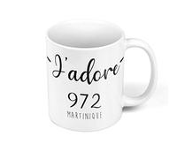Fabulous Mug Céramique J'Adore 972 Martinique Departement France Region Fort De France