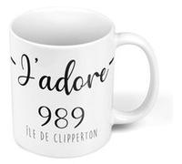 Fabulous Mug céramique J'Adore 989 Ile De Clipperton Region Blanc G