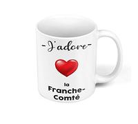 Fabulous Mug Céramique J'adore La Franche Comte Region de France