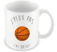 Fabulous Mug céramique Je Peux Pas J'Ai Basket Blanc G