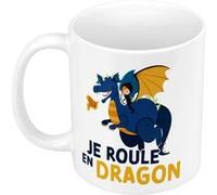 Fabulous Mug céramique Je Roule en Dragon Blanc G