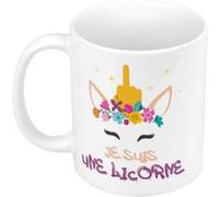 Fabulous Mug céramique Je suis une Licorne Blanc G