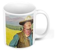 Fabulous Mug céramique John Wayne Peinture Norman Rockwell Blanc G