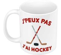 Fabulous Mug céramique J'peux pas j'ai Hockey Blanc G