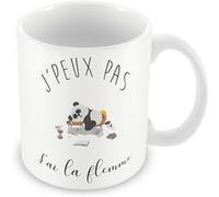 Fabulous Mug céramique J'Peux Pas J'Ai La Flemme Humour Dessin Panda Blanc G
