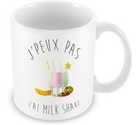 Fabulous Mug céramique J'Peux Pas J'Ai Milk Shake Blanc G